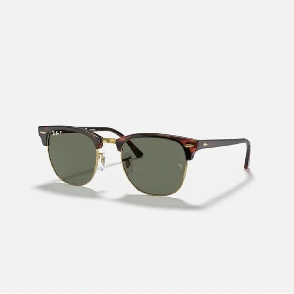 Ray-Ban Clubmaster RB3016F Black G-15 Polarized Sunglasses (55-21)